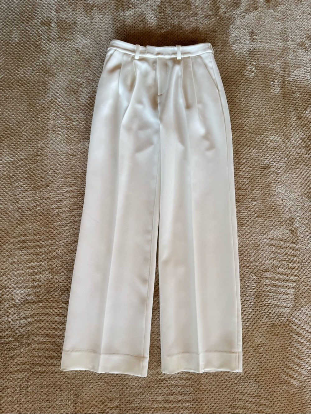 Favorite Daughter The Agnes Pants High-Waist Wide-Leg Trousers in Ivory - Picture 3 of 6